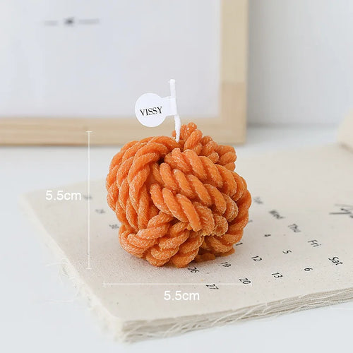 bougie parfumée en forme de boule en cire de soja décorative et mignonne - vue 13 sur 14