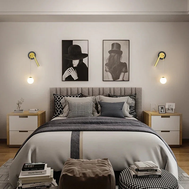 appliques murales led modernes à double tête pour décoration intérieure - vue 3 sur 14