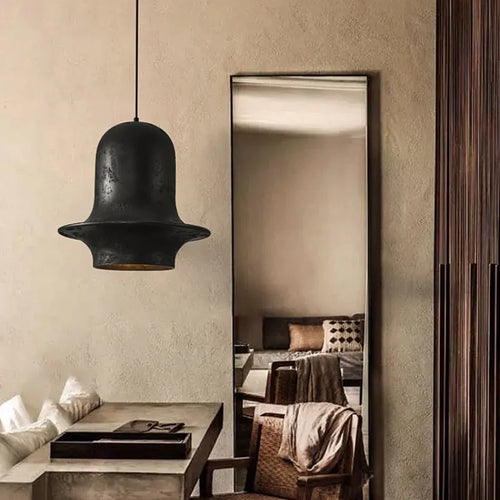 Rétro Loft E27 résine suspension lumières nordique peint Wabi Sabi Led suspension pour Bar maison déco suspension luminaires Luminarias