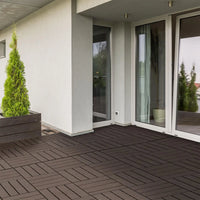 Dalles extérieur imitation bois antidérapantes 30x30 clipsables