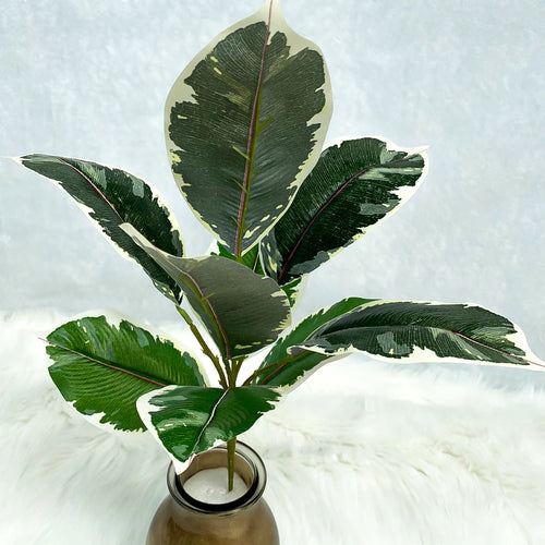 plantes artificielles branche faux ficus en caoutchouc pour décoration intérieure - vue 9 sur 13