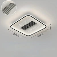 plafonnier moderne avec ventilateur sans pales invisible