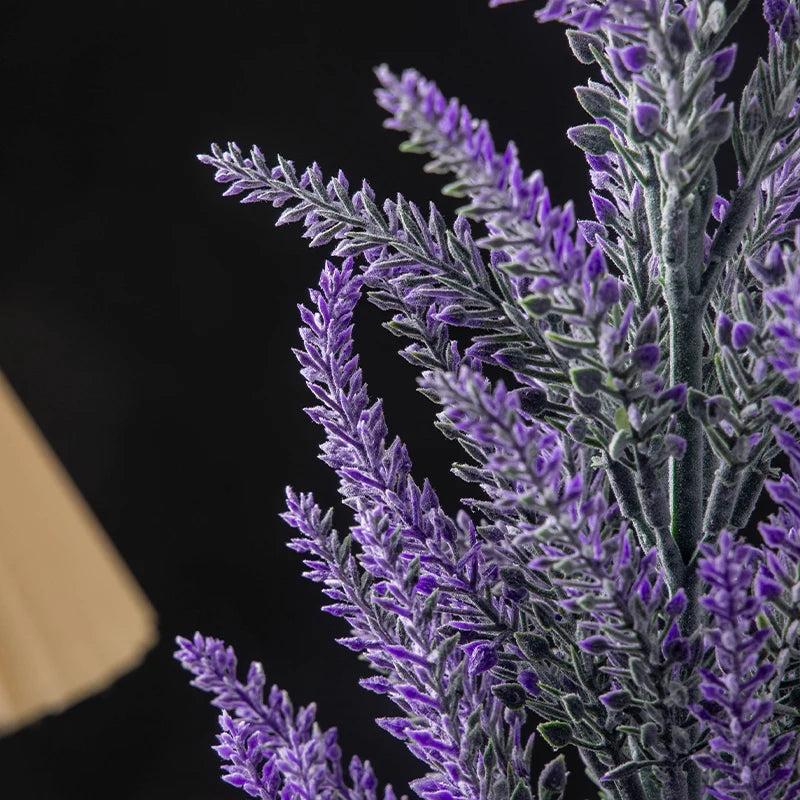 bouquet de fleurs artificielles lavande et blé décoration intérieure et extérieure - vue 4 sur 6