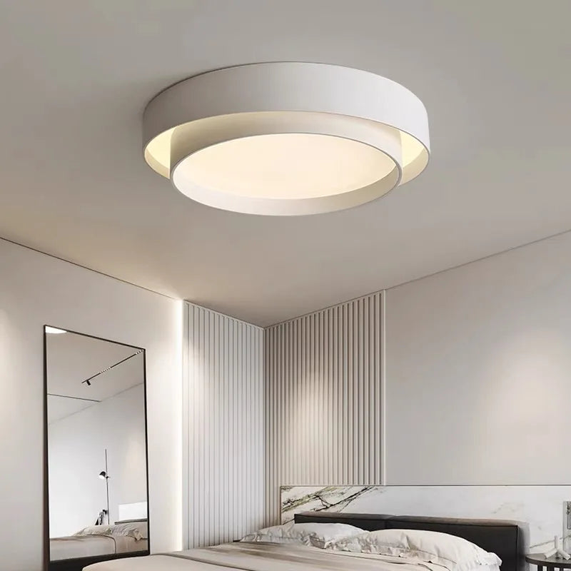 plafonnier moderne rond pour un éclairage créatif et nordique - vue 5 sur 8