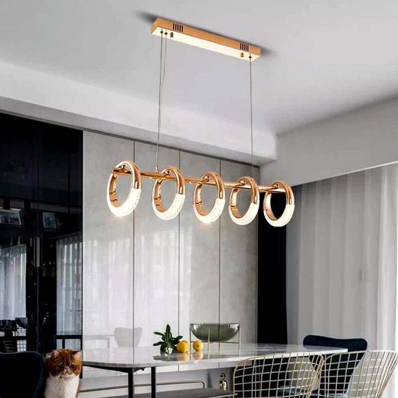 Lustre led design moderne ronds