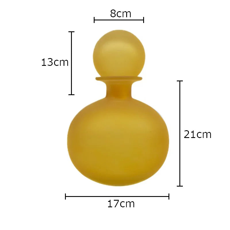vase en verre dépoli pour fleurs artificielles décoration moderne - vue 21 sur 21
