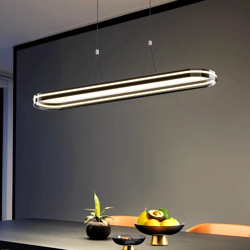 lustre design led moderne pour éclairage intérieur - vue 3 sur 8