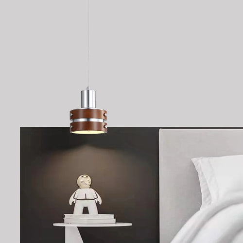 suspension créative en bois chromé et métal pour intérieur - vue 3 sur 8