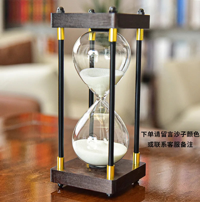 sablier en verre antichute pour enfants 30 minutes style rétro - vue 4 sur 17