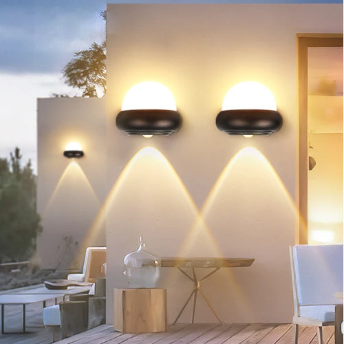 applique murale led étanche pour extérieur et jardin - vue 2 sur 8