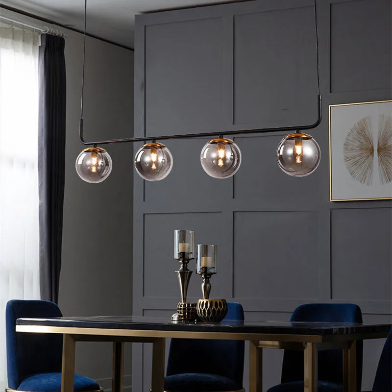 lustre moderne design nordique suspendu pour intérieur élégant - vue 4 sur 7