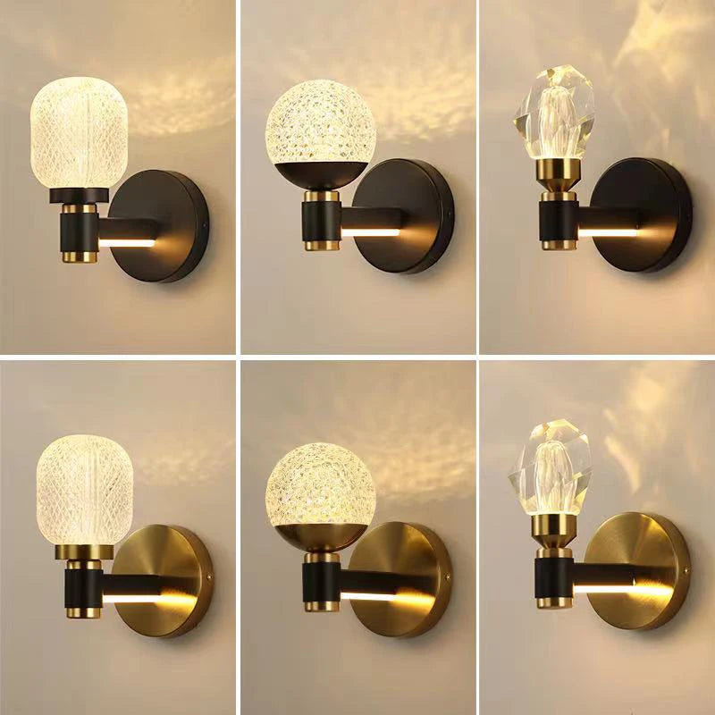 applique murale de luxe à led design moderne chaleureux décoratif - vue 3 sur 12