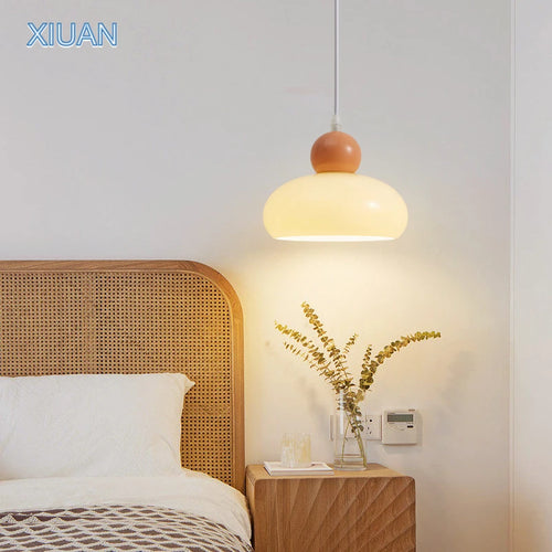 Lampe Verre Art Français E27 LED Suspendue Bauhaus