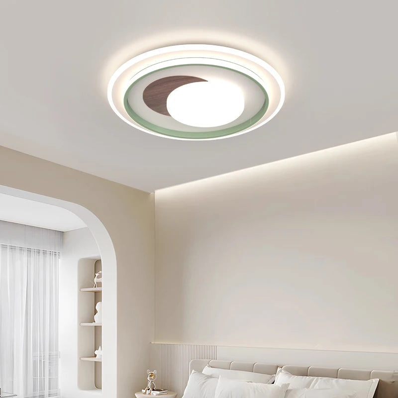 lustre nordique en bois pour éclairage intérieur décoratif