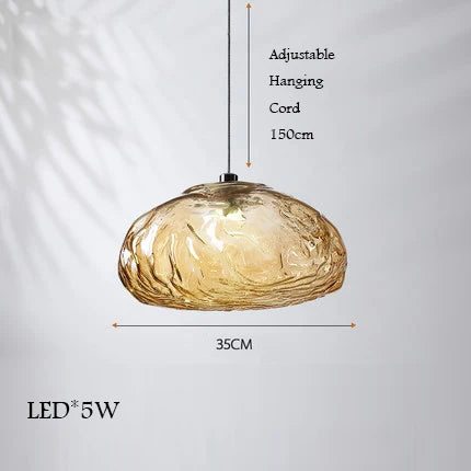 lustre en verre design nuage pour intérieur décoratif lumineux - vue 8 sur 21