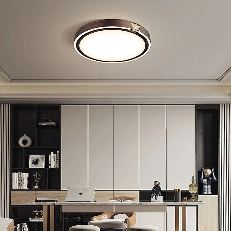 plafonnier led design nordique haut de gamme pour hôtel ou club - vue 4 sur 11