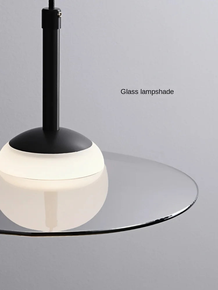 suspension minimaliste en verre pour café bar et restaurant