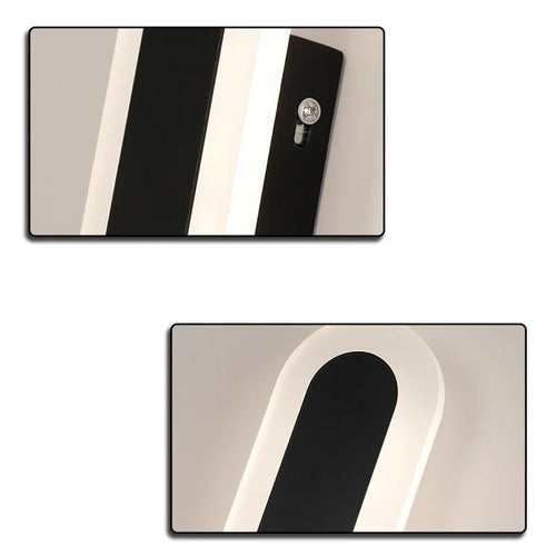 applique murale led minimaliste moderne pour fond de télévision - vue 5 sur 9