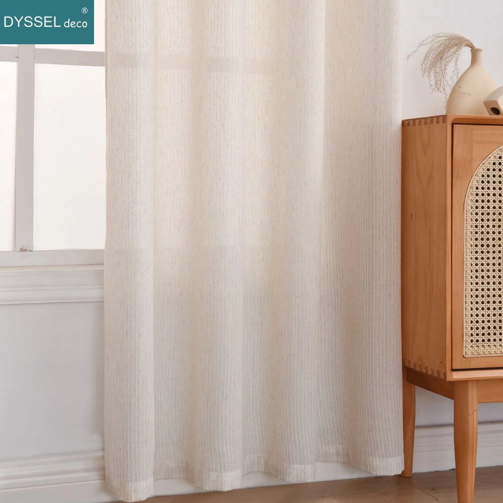 Rideau moderne à rayures style européen salon chambre - vue 3 sur 7
