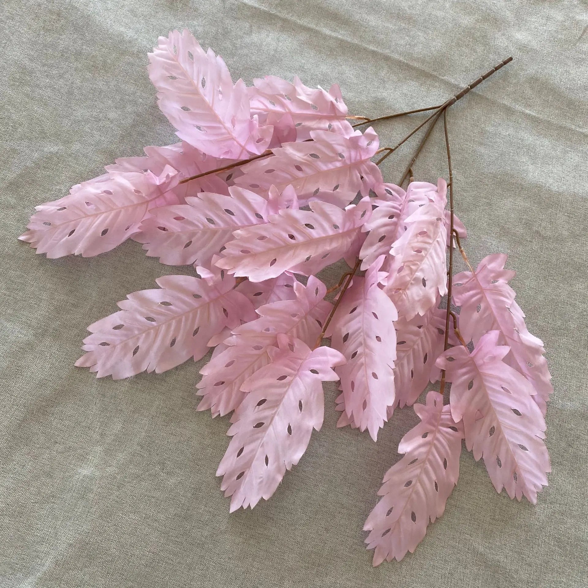 plantes artificielles feuilles de soie pour décoration florale - vue 13 sur 15