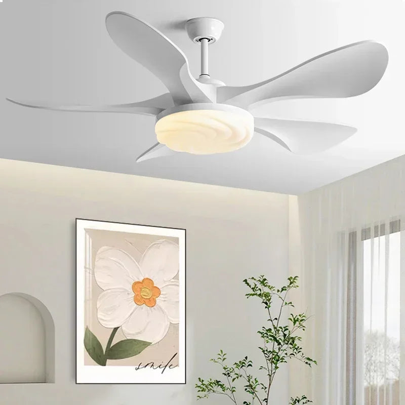 ventilateur de plafond moderne led avec lampe muet pour salon et restaurant