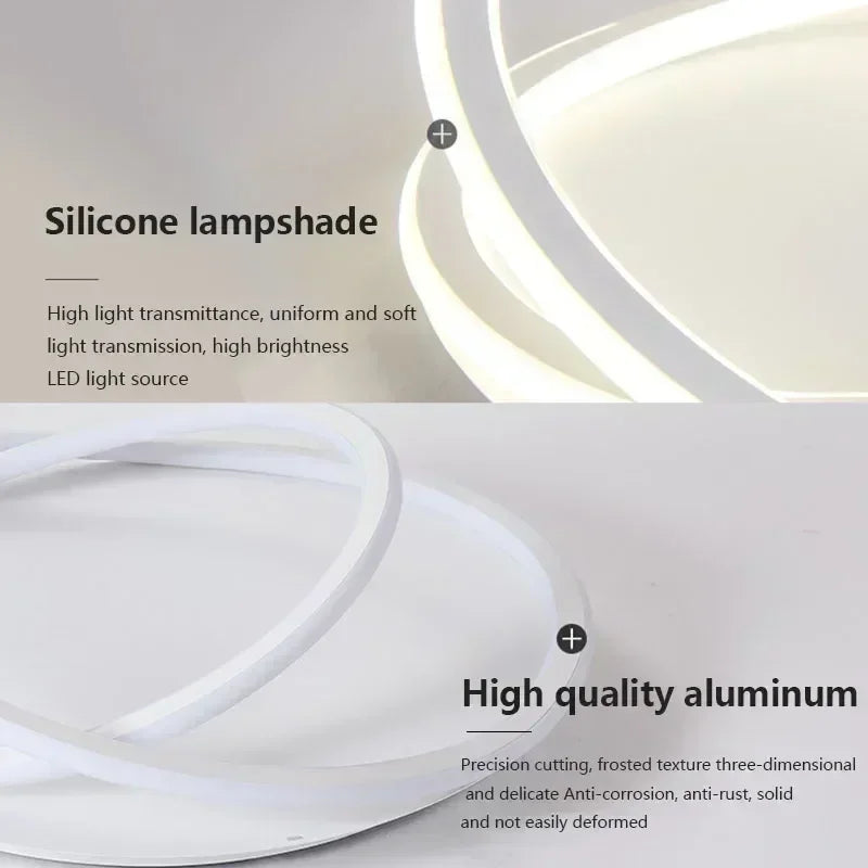 plafonnier moderne à leds pour décoration intérieure élégante - vue 6 sur 16