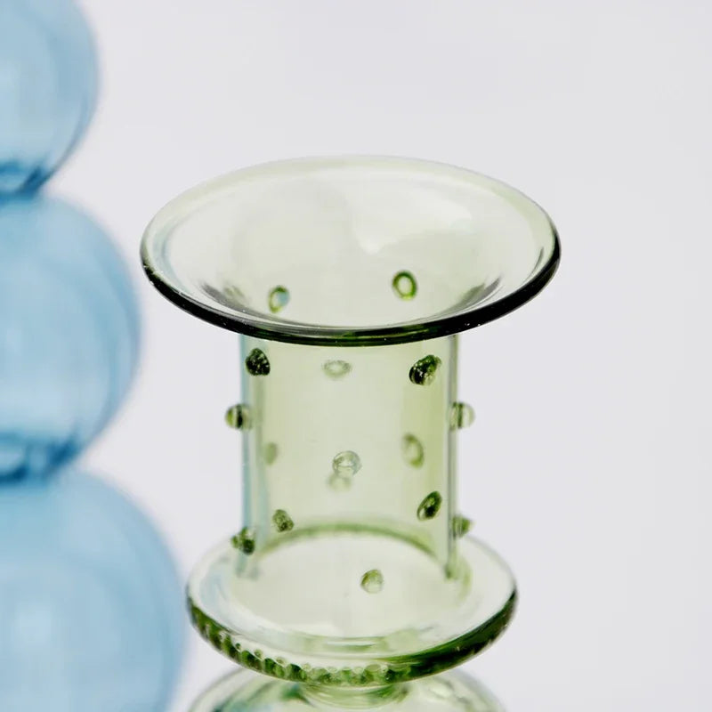 bougeoir en verre pour décoration de mariage et centre de table - vue 5 sur 29