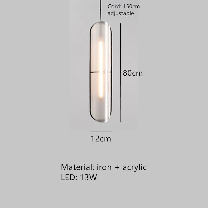 suspension led moderne avec cordon chaud réglable - vue 9 sur 12