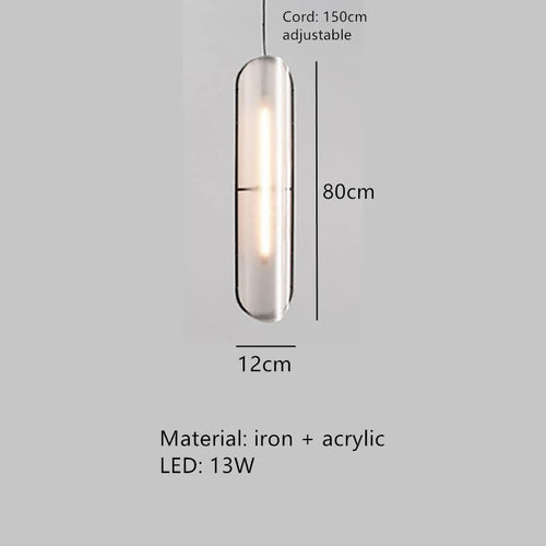 lampe led moderne à suspension réglable pour bar et bureau - vue 10 sur 12