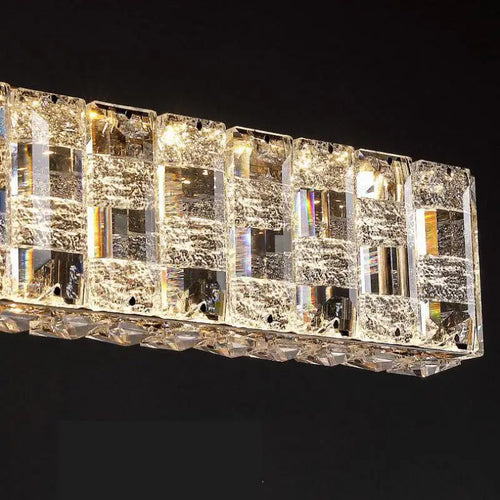 lustre en cristal postmoderne pour bar et salon - vue 3 sur 8