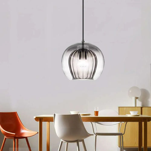 suspension design nordique en verre décorative moderne - vue 4 sur 15