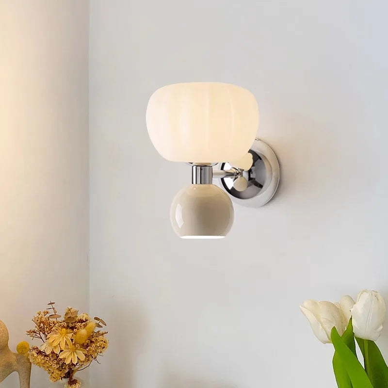 applique murale lampe citrouille pour enfants haut et bas