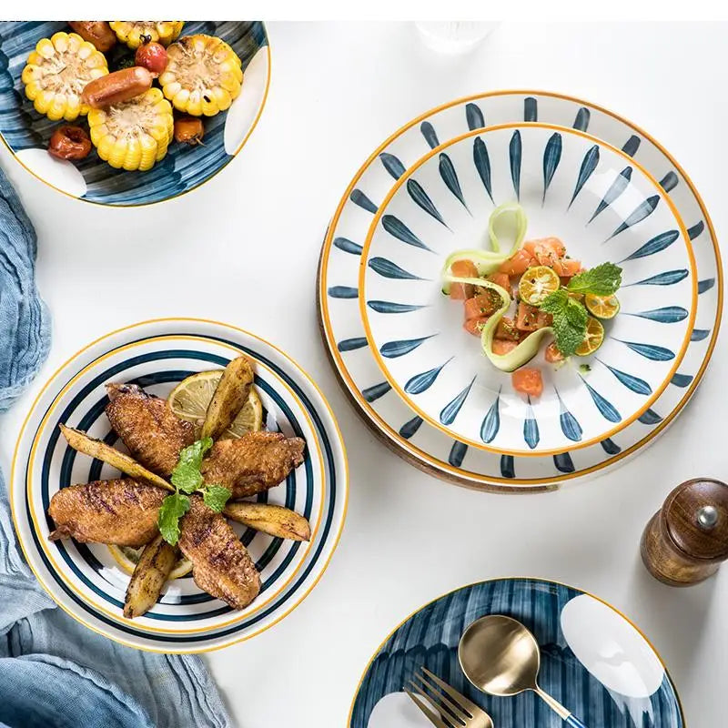 Assiette creuse japonaise porcelaine fine 18 cm