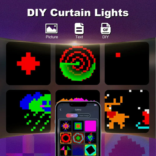 guirlande lumineuse intelligente 400 led bluetooth musique décorative - vue 7 sur 9