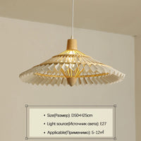 lustre en bambou tissé style chinois créatif pour éclairage décoratif