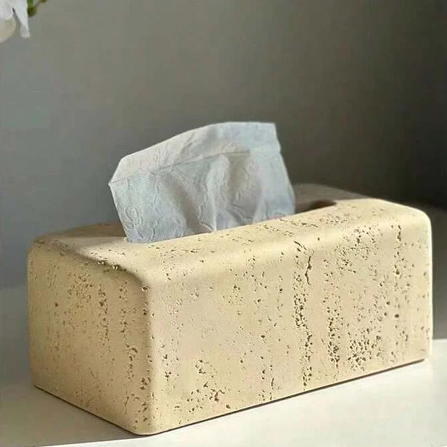 boîte à mouchoirs moderne en résine pour décoration créative - vue 4 sur 7