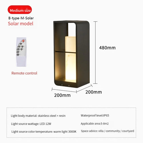 Lampe de jardin moderne solaire LED clôture lumière IP54 extérieur étanche ambiance éclairage pelouse lumières Villa cour décor lampadaires - vue 21 sur 21