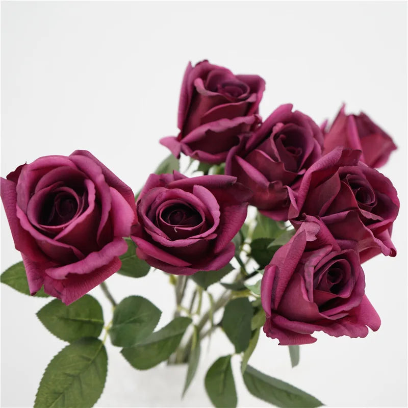 fleurs artificielles en latex pour décoration élégante et réaliste - vue 7 sur 12