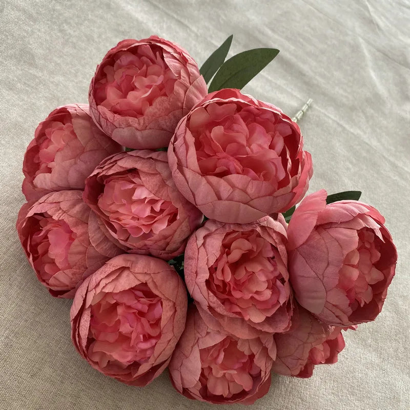 bouquet de pivoines artificielles pour mariage et décoration élégante