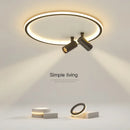 Plafonnier moderne LED avec spots