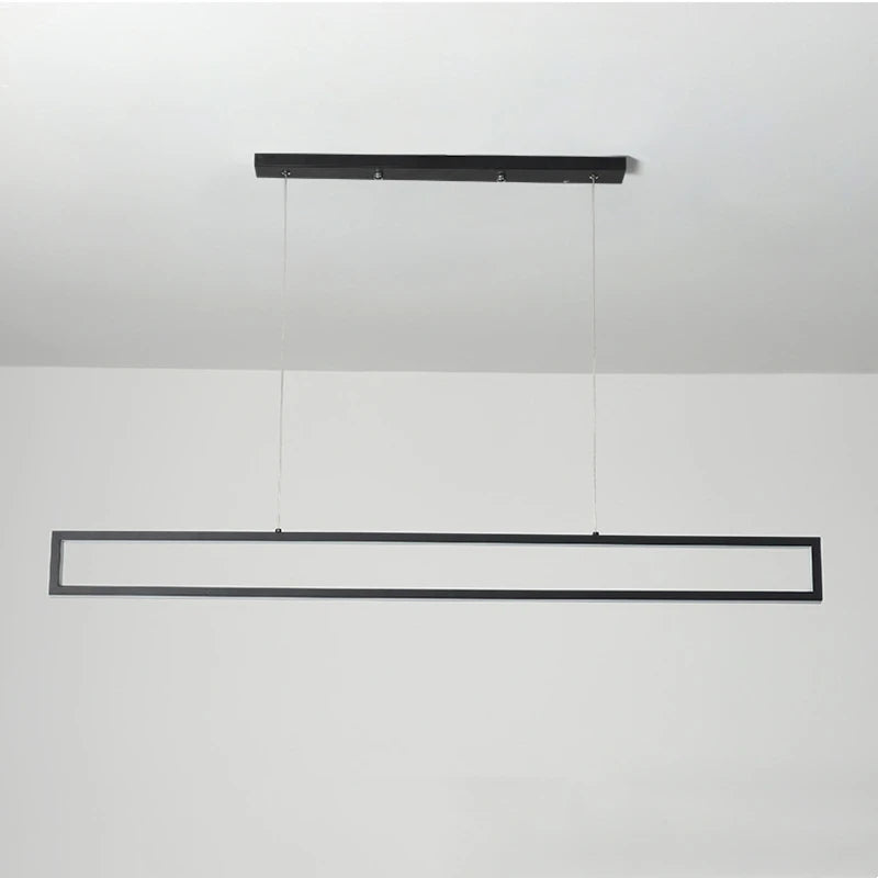 Modern LED black dimming living room light used for hanging decoration of restaurant, coffee shop, bar lighting fixtures