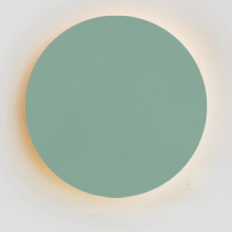 LED minimalisme appliques murales moderne maison salon chambre fond décoration murale coloré circulaire plaque de fer couloir applique murale