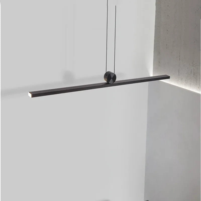 lustre nordique led long suspension réglable suspension lampe