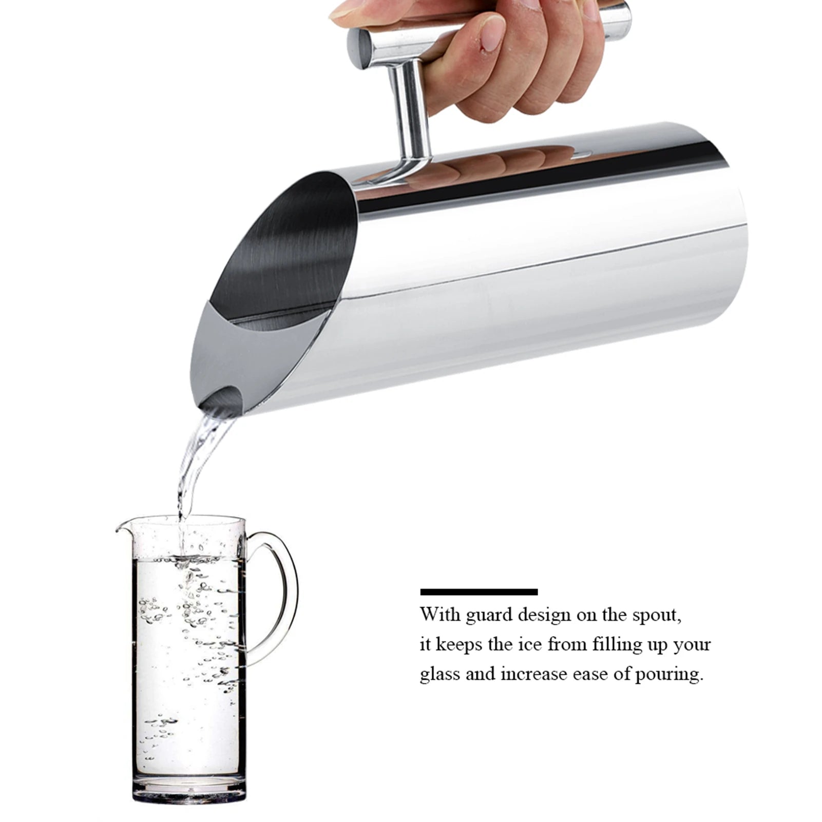 Pichet carafe inox compartiment anti glace pour boissons