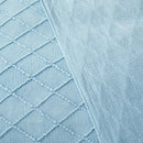 plaid tricoté jacquard à carreaux avec pompons décoratif