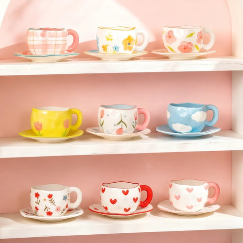 Mug céramique design irrégulier style coréen créatif
