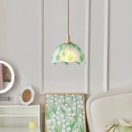lustre européen en verre pour éclairage décoratif intérieur - vue 4 sur 7