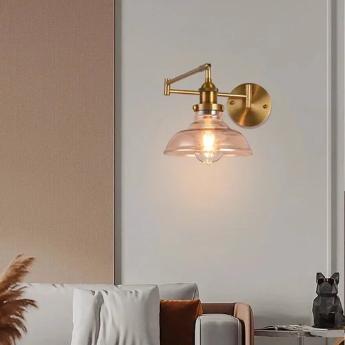 applique murale moderne en verre design ajustable pour intérieur et extérieur - vue 2 sur 12