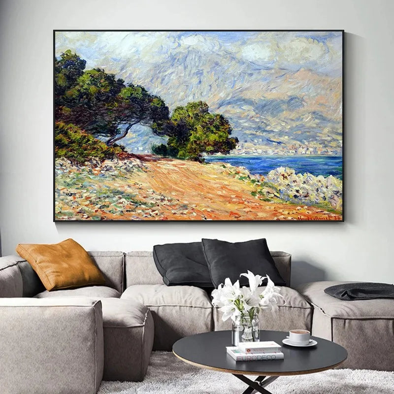 peintures impressionnistes célèbres de claude monet décor mural