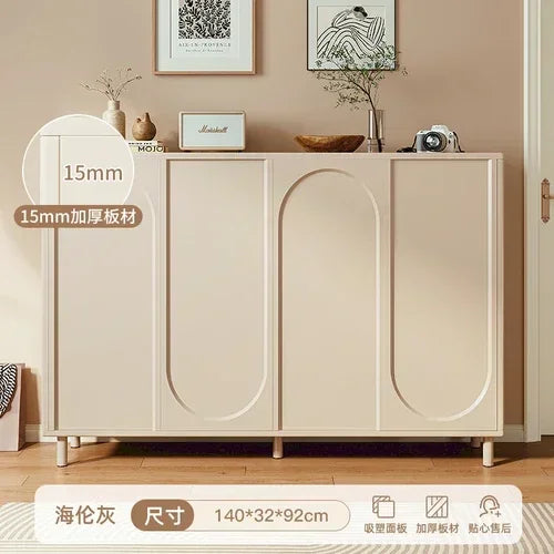 étagère à chaussures réglable moderne en bois pour rangement - vue 9 sur 10